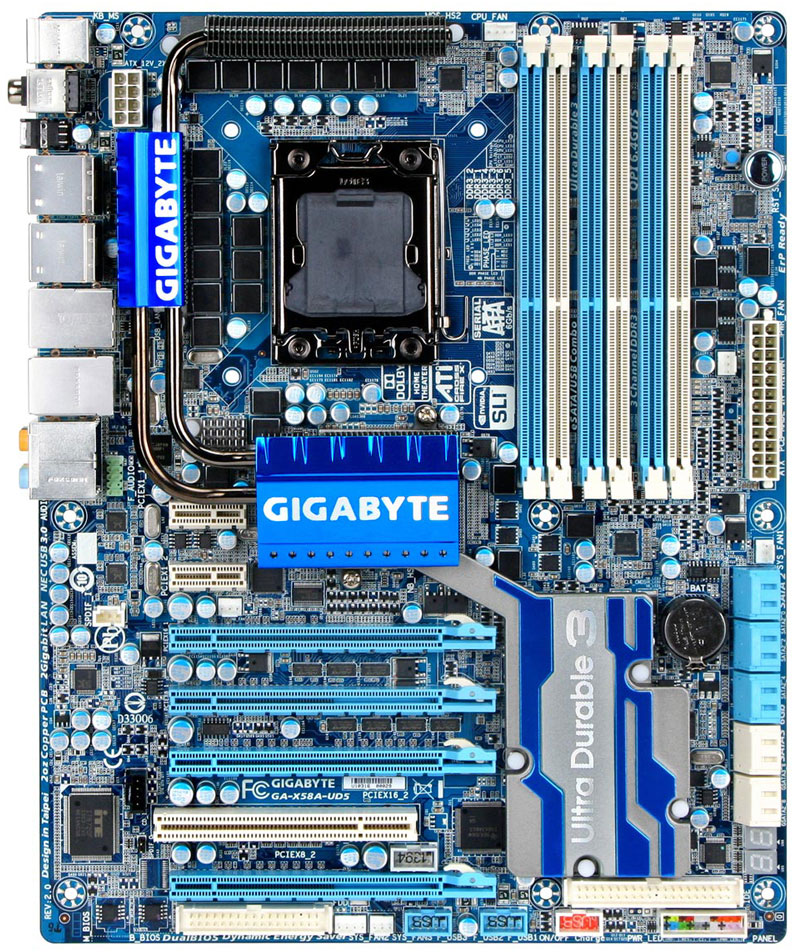 Gigabyte GA-X58A-UD3R Rev. 2.0 - Motherboard Specifications On MotherboardDB